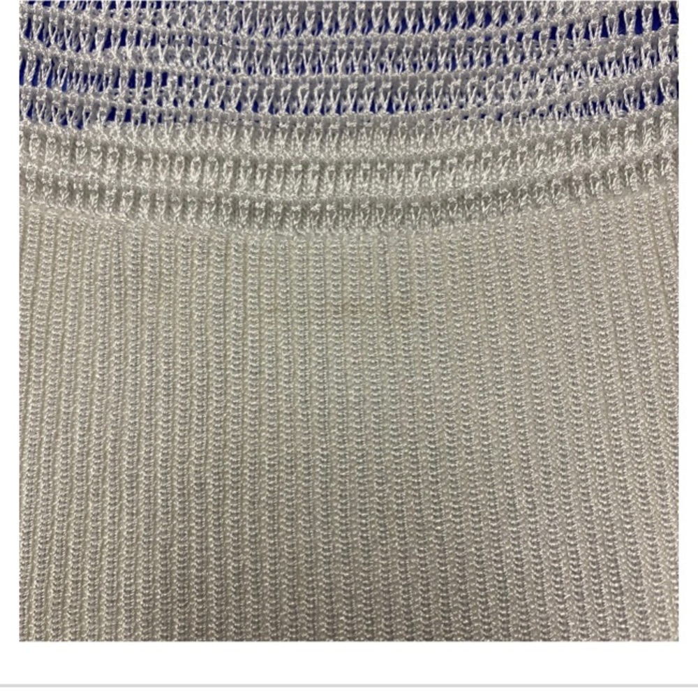 White House Black Market Women’s Cream color mesh Tunic w/mini scoop neck size S - Picture 8 of 16